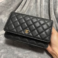 Chanel WOC 黑金牛