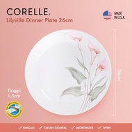 Corelle Lilyville Open Dinner Plate 26 cm, Soup Plate 22 cm, Oval Platter 32cm, Mug 320ml