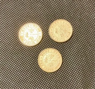 英皇喬治六世 1948～1950 香港大一毫硬幣三個