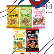 Nutsholic Korean Almond Halal Snack 7 Flavors / Kimch, Honey Butter Almond, Strawberry Almond, Banan