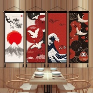 [Taoyuan Ready Stock] Japanese Style Background Cloth Ukiyo-e Izakaya Beer Japanese Style Hanging Fl