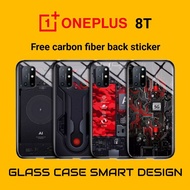OnePlus 8T Protector Case Smart Design Casing with back glass