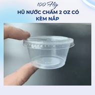 [10 jars] 2 oz dipping sauce jar with lid - 2 oz small nutritional porridge cup with lid - suitable 