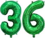 DUXUANT Green 36 Number Balloon,40 Inch Number Balloon Foil Balloon Number 36 Jumbo Giant Balloon fo
