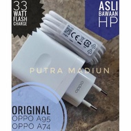 Charger Original Asli cabutan copotan bawaan hp ORI Oppo A95 a74 33wat