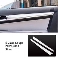 แผงประตูรถเหล็กสแตนเลสตกแต่งฝาครอบตกแต่งสำหรับ Mercedes Benz E Class Coupe C207 W207อุปกรณ์ตกแต่งภายใน2009-2013