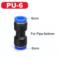PU PG ข้อต่อลม ข้อต่อลมตรง เสียบสายลม 2 ข้าง ข้อต่อลม 6mm PU fitting PG 4 6 8 10 12 14 16