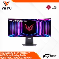 LG 34GS95QE-B 34" UltraGear™ OLED curved gaming monitor, WQHD 800R, 240Hz, 0.03ms (GtG), HDR400 True