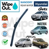 Hyundai GETZ , MATRIX , ATOS WipeOut NANODRY Rear Wiper Blade / Wiper Belakang