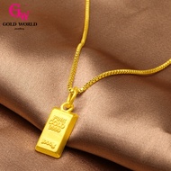GW Jewellery Fashion Accessories Emas 916 Gold Bangkok Rich and Lucky Solid BRIC Pendant Women's Men