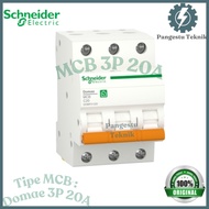 SCHNEIDER MCB DOMAE 3P 20A 6 kA / 3 Phase 6kA 20A