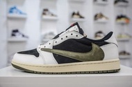 Travis Scott x Air Jordan 1 Low Olive 軍綠倒鉤