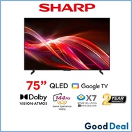 Sharp 4TC75HN7000X 75 Inch 4K QLED TV | 144Hz Google Smart TV