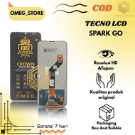 LCD G0LD3N CR0WN TOUCHSCREEN TECNO SPARK GO 2022 / POP 5 LTE / POP 5 PRO / KG5 / KG5H / KG5M / BD4 /