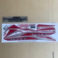 Sticker wave 110i Model 29 Year 2019 Honda Color Set Fairing Kit Car Frame Red