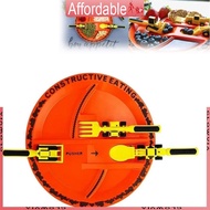 GLO Construction Dining Plate Baby Dishes Eating Plate Construction Themed