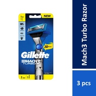 Gillette Mach3 Turbo Razor 1 Handle + 2 Cartridges