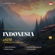Indonesia eSIM 2GB-20GB & Unlimited Data | Instant eSIM Delivery | 5G/4G High Speed | REDXTRAVEL.MY
