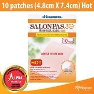 Salonpas 30 HOT 10 Patches (4.8cm X 7.4cm)