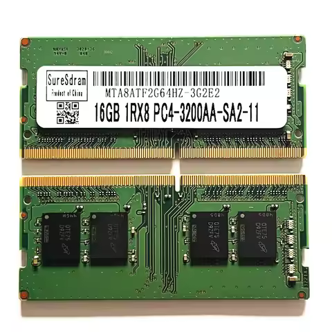 DDR4 RAM 16GB 3200 SODIMM Laptop Memory for MTA8ATF2G64HZ-3G2E2 16GB 1RX8 PC4-3200AA-SA2-11 1.2V