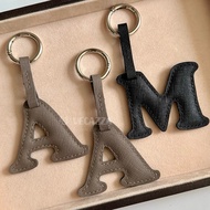 VECAZZA - | Initial Genuine Leather Bag Charm - 1 Letter