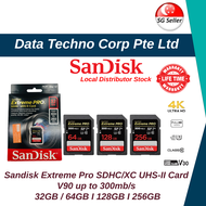 SanDisk Extreme Pro SDHC/XC UHS-II V90 Card - 32GB I 64GB I 128GB