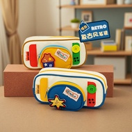 Pain Pack Pencil Bag Girls Niche Bag High-value Cartoon Large-Capacity Stationery Box Stationery Bag
