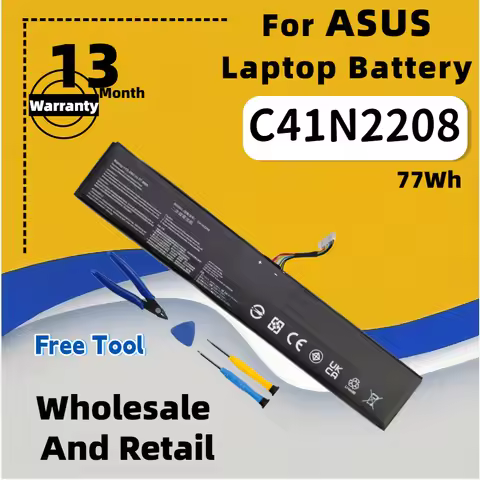 FRLESUI C41N2208 High Capacity of 74Wh 77.4Wh Battery For ASUS ROG ALLY Gaming Handheld series of RC