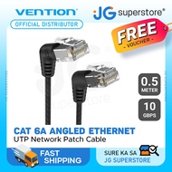 Vention 0.5m / 1m / 1.5m / 3m / 5m Cat6A UTP Patch Angled Ethernet LAN Cable 10Gbps High-Speed Netwo