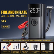 4 IN 1 Jump Starter powerbank jumper with pump tyre car jumper power bank jumper kereta10000mAh 12V 