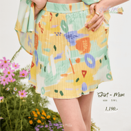 Tilly Milly กระโปรงพลีทผู้หญิง  - Paint pals collection