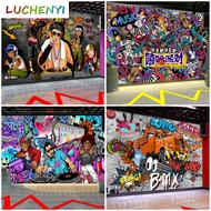 Custom abstract Street Graffiti Industrial Hip Hop Street Dance wallpaper mural for Studio Backgroun