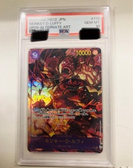PSA 10 海賊王 路飛 ONE PIECE JPN Monkey D. Luffy OP09 Alternate Art 鑑定卡  One Piece Monkey D. Luffy O