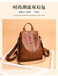 TAS RANSEL WANITA KULIT PU LEATHER { -PITASOKA- } BACKPACK KULIT PU IMPORT NEW ARRIVAL TERMURAH (+GR