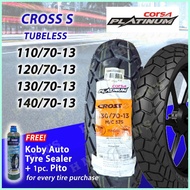 ✓ ۞ CORSA Cross S Platinum RIM 13 Tubeless Tires 110/70-13 , 120/70-13 , 130/70-13 , 140/70-13