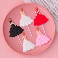 Glamorous Back View Cake Toppers - Bridal & Party Dress Collection