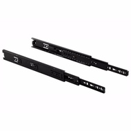 Bộ 2 thanh ray bi ngăn kéo hộc tủ 2 tầng dài 45cm cao 4.5cm đen (1 đôi)