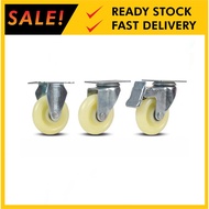 Heavy Duty Nylon Castor Wheels Trolley Caster Swivel Rigid Brake 3” 4” 5”