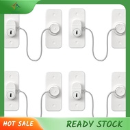 [In Stock] 4 Pack Mini Fridge Locks Cupboard Lock for Kids No Drill Cabinet Lock with Keys Refrigerator Lock