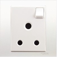 Schneider Vivace 15A 250V 1 Gang Switched Socket 3 Round Pin Hole