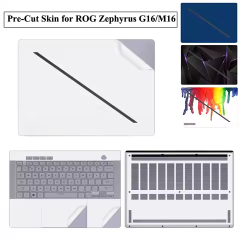 Pre-Cut Skin Cover for ASUS ROG Zephyrus G16 2024 GU605 GA605 M16 2023 2022 GU603V GU603U GU604V GU6