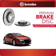 BREMBO Front Brake Disc (2pcs) For Renault Megane III 2.0 Coupe DZ1N
