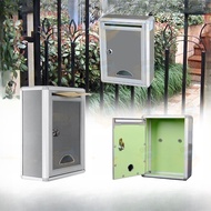Letter Mailbox Post Box Waterproof Outdoor Security Locking Aluminium Alloy Suggestion Box