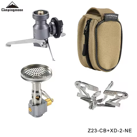 CAMPINGMOON Z23-CB XD-2-NE Outdoor Ultralight Camping Gas Stove Split Gas Burner Cooking Stove With 