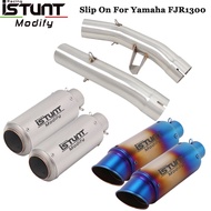 Motorcycle Left &amp; Right Side Exhaust Escape Systems For Yamaha FJR1300 2001 2002-2020 2021 2022 Modify Slip On Link