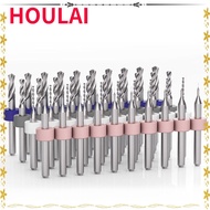 HOULAI PCB Drill Bits Punch Tool PCB Twist Drill Wood CNC Drill Engraving Bit CNC Milling Cutter