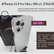 iphone 12 pro max 256gb silver fullset second terawat