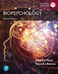 Biopsychology, Global Edition [Paperback] 11e by John Pinel - ISBN 9781292351933 / 1292351934