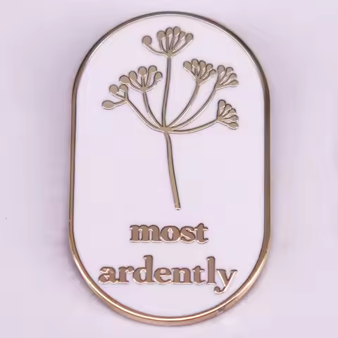 Most Ardently Enamel Pin Pride and Prejudice Quotes Badge Book Literature Jewelry