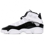 Children's Jordan Air Jordan 6 Rings Six Crowns Leather Comfortable Sports Wear-Resistant Mid-Top Ba